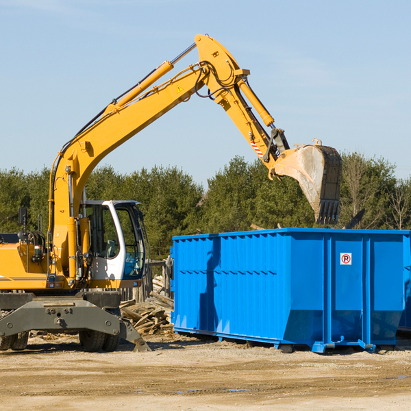 are there any restrictions on where a residential dumpster can be placed in Piney Creek North Carolina